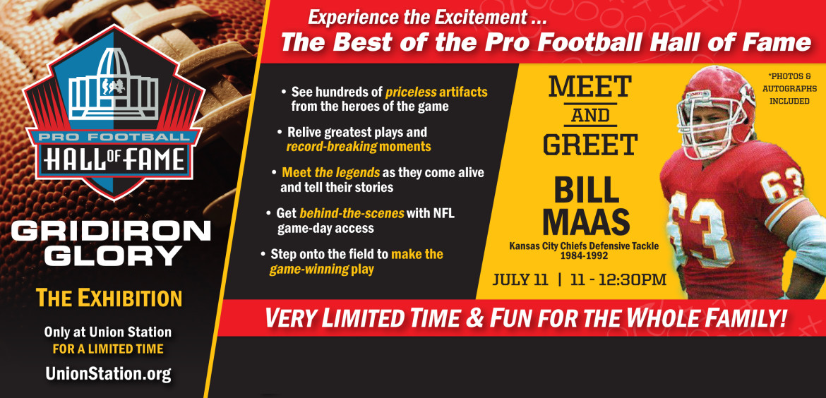 Former Chiefs player Bill Maas talks about Gridiron Glory tomorrow at  9:30am!