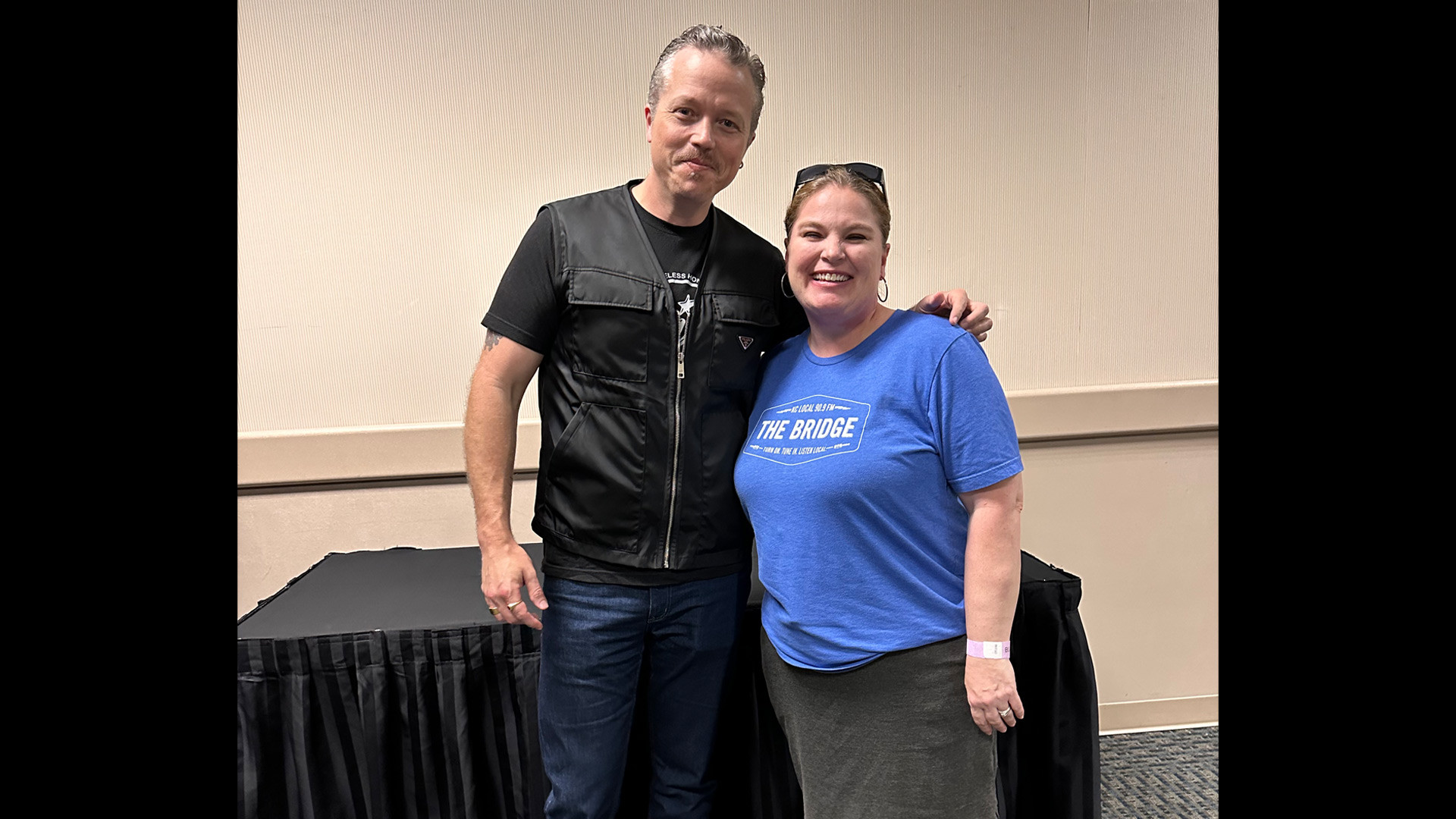 Backstage at Boulevardia with Jason Isbell